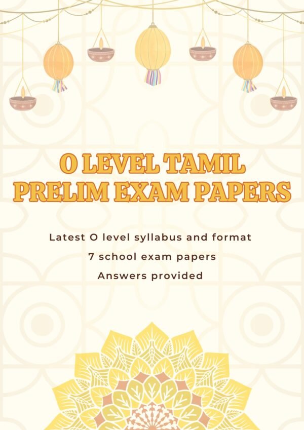 O Level Tamil Prelim Exam Papers